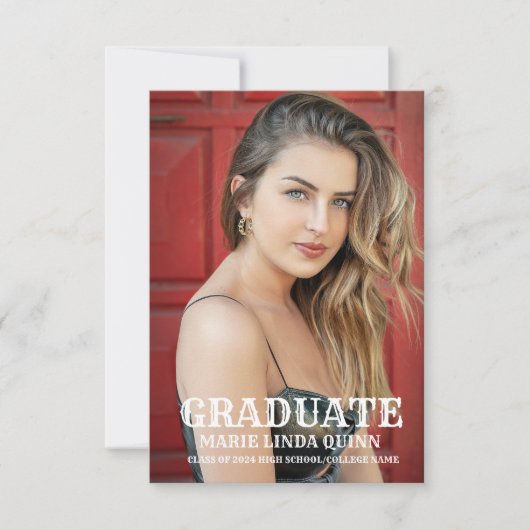 Invitation Boots rustiques Western Cowboy Graduation (Devant)