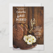 Invitation Boots White Daisies Dernier Rodéo Bachelorette Par (Devant)
