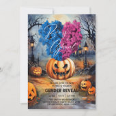 Invitation Booy ou Ghoul Halloween Révélation Citrouille de g (Devant)