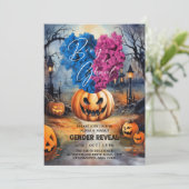 Invitation Booy ou Ghoul Halloween Révélation Citrouille de g (Debout devant)