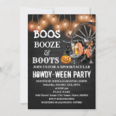 Invitation Booze & Boots Western Halloween Bash (Devant)