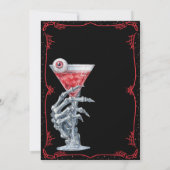 Invitation Booze & Booze Adulte Éffrayant Halloween Party (Dos)