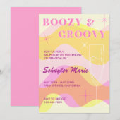 Invitation Boozy & Super Bachelorette Party (Devant / Derrière)