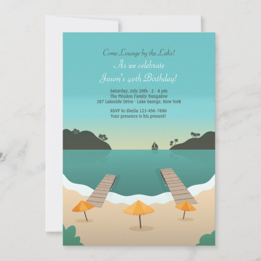 Invitation Bord de Lac (Devant)