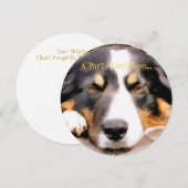 INVITATION BORDER COLLIE (Devant / Derrière)