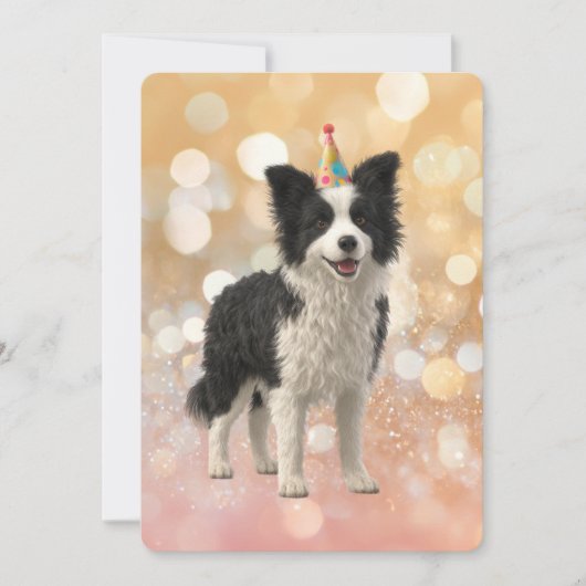 Invitation Border Collie Chien de Berger (Devant)