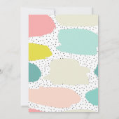 Invitation Bords de brosse mignons. Anniversaire de enfant ro (Dos)