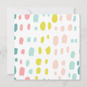 Invitation Bords de brosse mignons. Anniversaire de enfant ro (Dos)