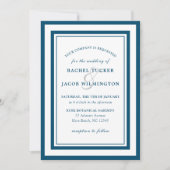 Invitation Bordure blanche profonde moderne Mariage simple (Devant)