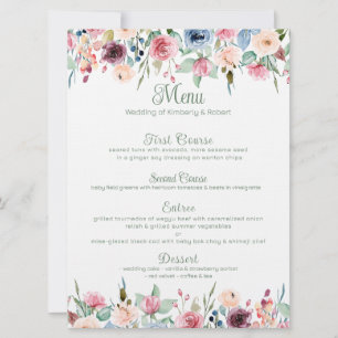 Invitation Bordure colorée de fleurs printanières