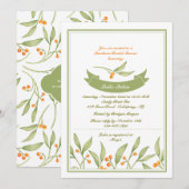 Invitation Bordure de Baies (Devant / Derrière)