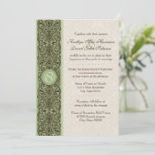 Invitation Bordure de défilement monographique (Brown, taille (Debout devant)