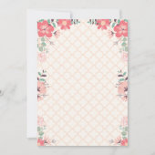 Invitation bordure de fleurs (Devant)