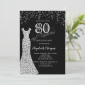 Invitation Bordure de la Parties scintillant de la robe des S (Debout devant)