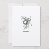 Invitation Bordure de mariage au vignoble et aux colombes Art (Dos)