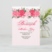 Invitation Bordure de Roses (Debout devant)