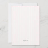 Invitation Bordure de Roses (Dos)