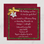 Invitation Bordure de Tinsel (Devant / Derrière)