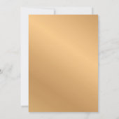 Invitation Bordure d'or classique Mariage musulman islamique  (Dos)