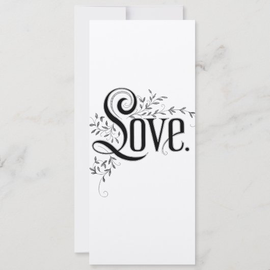 Invitation Bordure du cadre de fleurs (Dos)