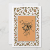 Invitation Bordure florale persane du XVIIIe siècle (Dos)