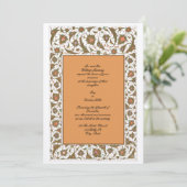 Invitation Bordure florale persane du XVIIIe siècle (Debout devant)