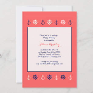 Invitation Bordure Naution