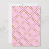 Invitation Bordure or simple et élégante (Dos)