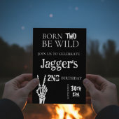 Invitation born TWO be wild. 2nd birthday invite