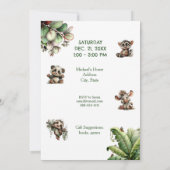 Invitation Born Two Be Wild Baby Safari Birthday Party (Dos)