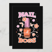 Invitation Boss à ongles (Devant / Derrière)