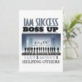 Invitation BOSS UP T-Shirt (Debout devant)