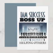 Invitation BOSS UP T-Shirt (Devant / Derrière)
