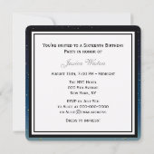 Invitation Boston Skyline Blue Starry Etched Sweet 16 (Dos)