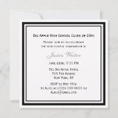 Invitation Boston Skyline Etched Frame de Graduation encadrée (Dos)
