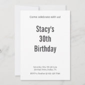 Invitation Boston Terrier Casquette fête d'anniversaire (Dos)