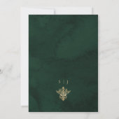 Invitation Botanical Emerald ang Gold Elegant Wedding (Dos)