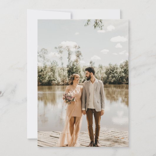 Invitation Botanical Floral Calendar Enregistrer la date Invi (Dos)