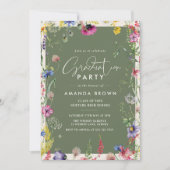 Invitation Botanical Floral Photo Graduation Class of 2026 (Devant)