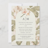 Invitation Botanical Garden Orchid Wedding  (Devant)