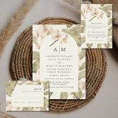 Invitation Botanical Garden Orchid Wedding 