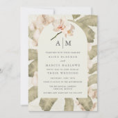 Invitation Botanical Garden Orchid Wedding  (Devant)