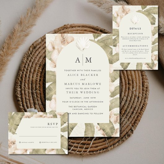 Invitation Botanical Garden Wedding 