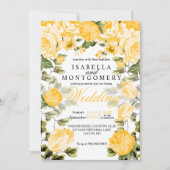 Invitation Botanical Golden Yellow (Devant)