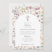 Invitation Botanical Grace Baptism (Devant)