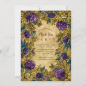 Invitation Botanical Grape Mardi Gras Masquerade (Devant)