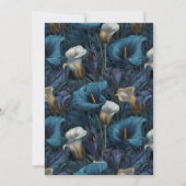 Invitation Botanical Inspired Call Lilies Sparkle (Dos)