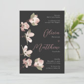 Invitation Botanical officiel Rose noir Dogwood (Debout devant)