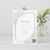 Invitation Botanical Outline Sage Blush Floral Wedding Sign (Debout devant)