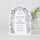 Invitation Botanical Watercolor CUSTOM Bar Bat Mitzvah Arch (Debout devant)